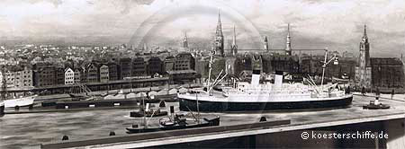 Diorama Hamburger Hafen - Köster-Modell Abb. 2