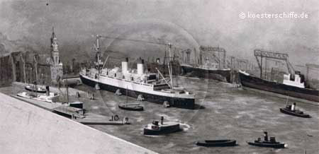 Diorama Hamburger Hafen - Köster-Modell Abb. 3