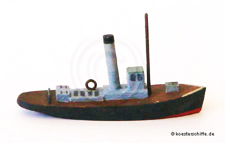 K&ouml;ster-Modell Gro&szlig;er Hafenschlepper als Marineschlepper