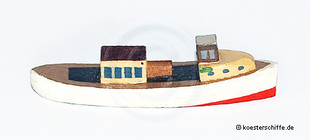 K&ouml;ster-Modell Barkasse mit Doppelkaj&uuml;te