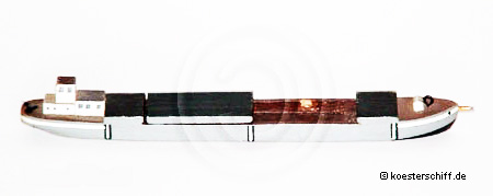 K&ouml;ster-Modell Gro&szlig;er Flu&szlig;- und Kanalfrachtkahn