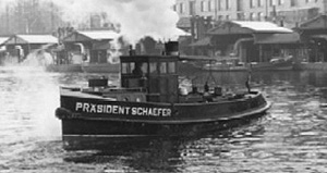 Zollboot Pr&auml;sident Schaefer