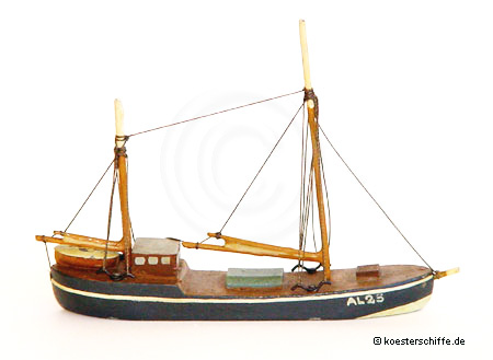 K&ouml;ster-Modell Heringslogger ohne Segel